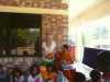 Ruby and Shabita sewing with the children in Sreepur, Bangladesh, Feb 2013