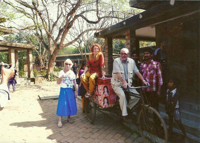 Ruby visiting the street children project in Tongi, Bangladesh