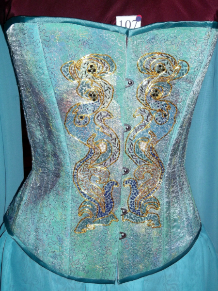 TETHYS, GODDESS of the OCEAN, corset, by Gill Roberts