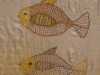 detail of FISH kantha quilt