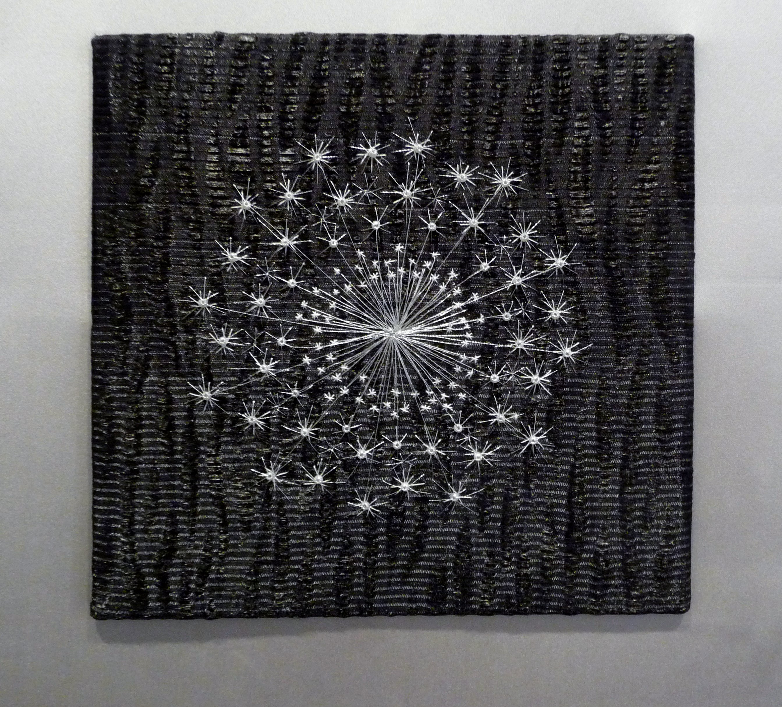 A GLITTER OF FROST by Ann Heather, hand stitched