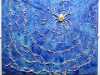 SPIDER'S WEB by Carole Hawthorne, batik with hand embellishment