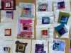 students work from "Scraps With Meaning" Workshop with Kim Parkman, July 2024