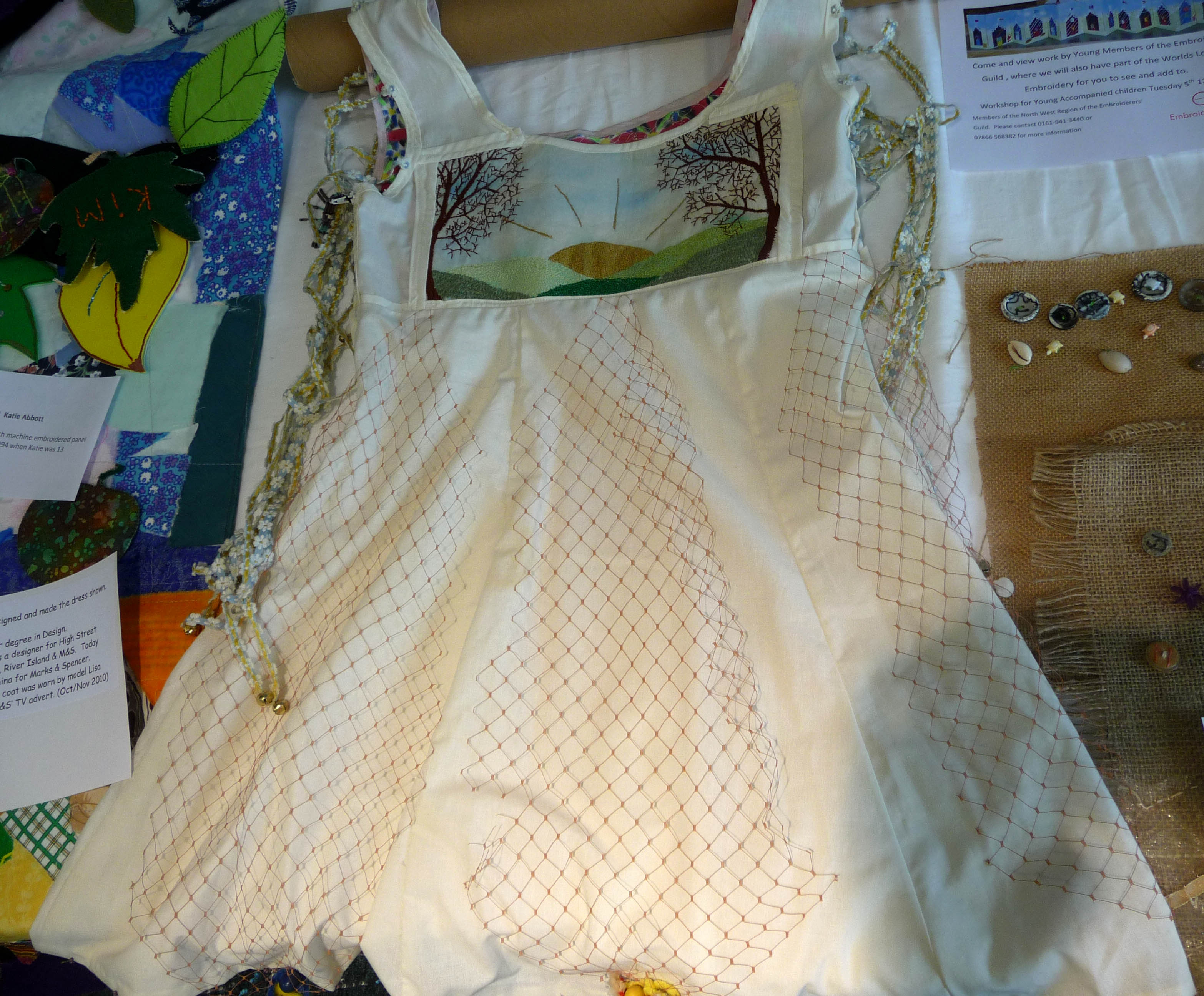 DRESS designed and made by Katie Abbott, age 13, Merseyside YE, 1994