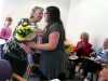 Sophie presented our YE Leader Val Heron with a bouquet