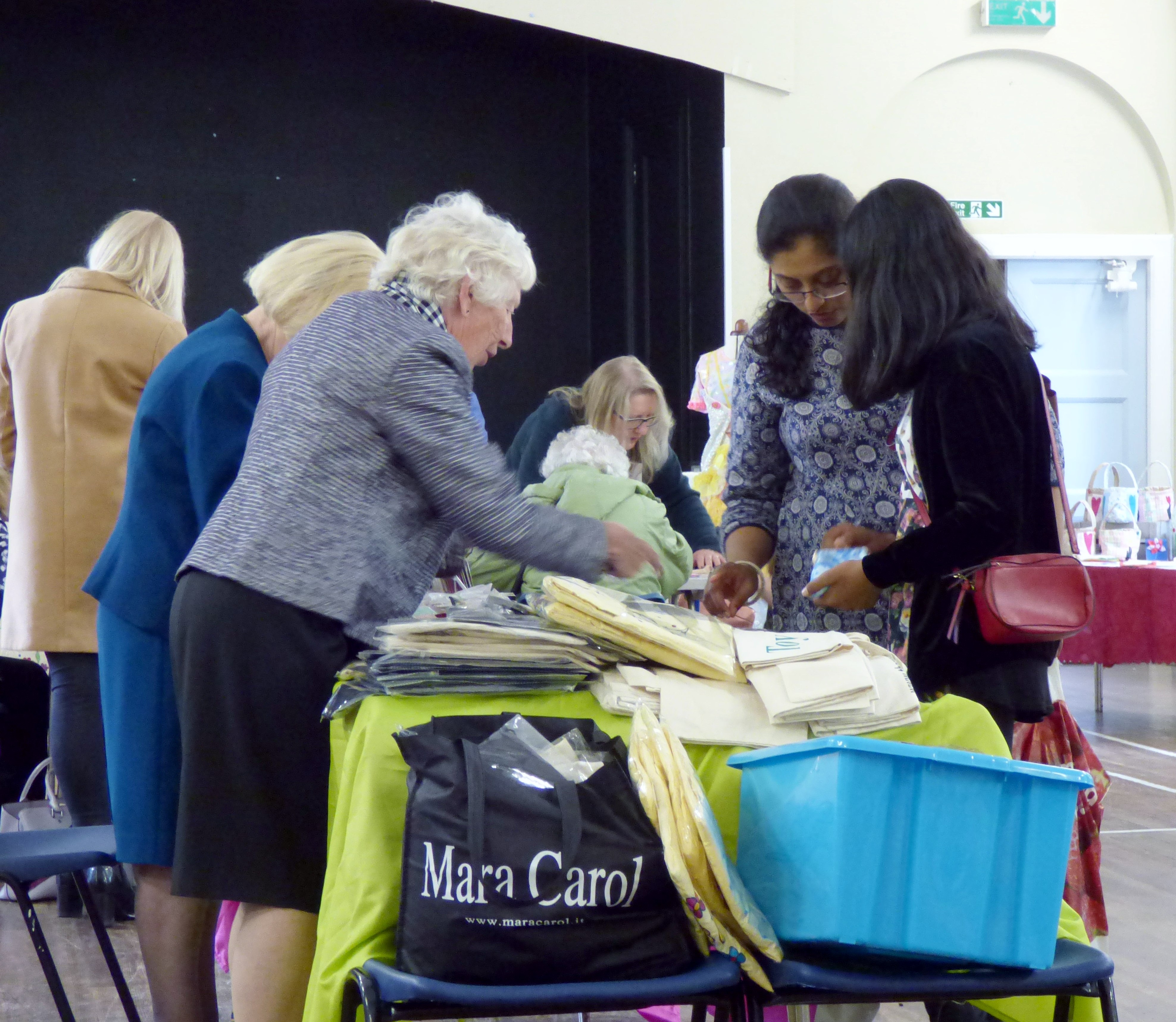 Grace and her mum visiting the Sreepur stall at MEG Summer Party 2017