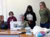YE group June 2017. Val is demonstrating how to thread the sewing machine