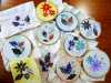 group of appliqued flower pictures made by Merseyside YE