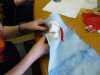 making an octopus for WATER exhibition