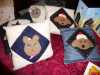 applique cushions made by Merseyside Young Embroiderers