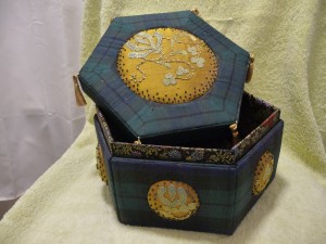 Hilary's box-winner of Trad embroidery 2011