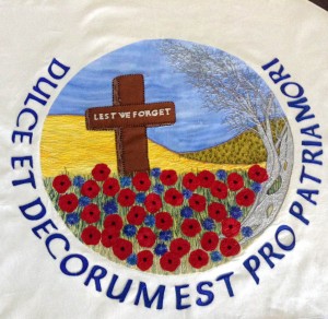 Altar Frontal designed by Gill Roberts and embroidered by David Peglar and members of the Cathedral Embroidery Group, Liverpool Metropolitan Cathedral 2014