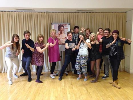 MY AFTERNOON WITH BRUCE LEE Sarah with all the cast Sept 2014