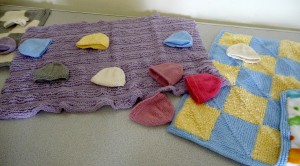 knitted blankets and hats for premature babies