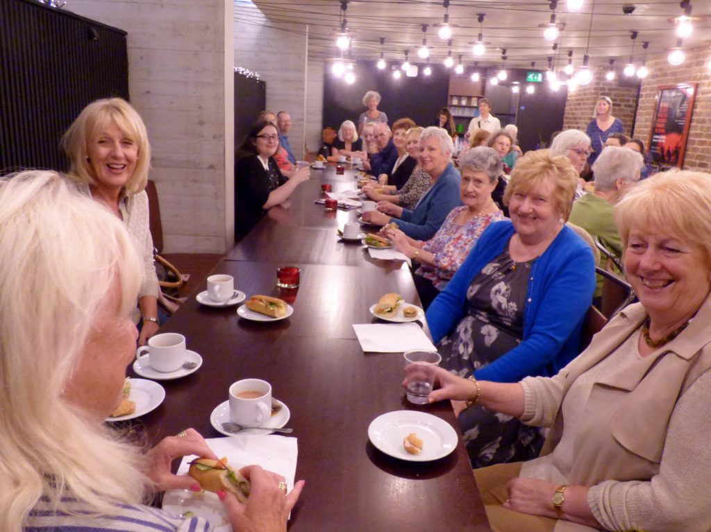 MEG members and visitors in the Everyman Theatre, July 2016