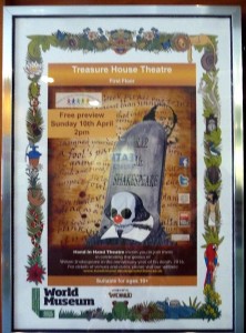 poster for a play titled RIP Mr Shakespeare by Hand in Hand Theatre Company