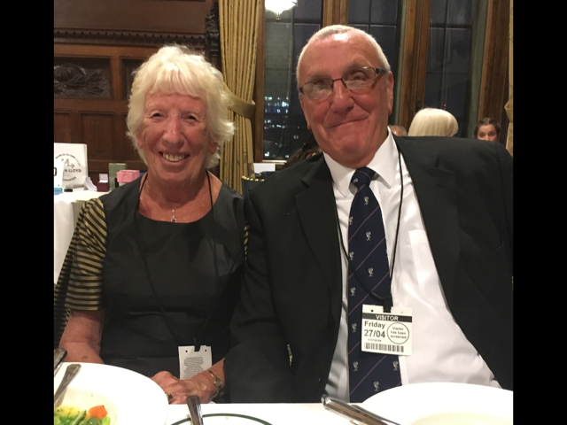 Ruby Porter MBE at Sreepur fundraising dinner in House of Commons, Westminster, April 2018