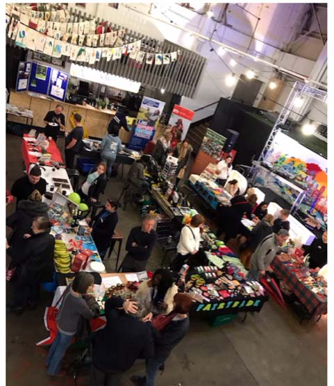 anette and Kathy with Sreepur stall at Baltic Fair Market, Liverpool 2019