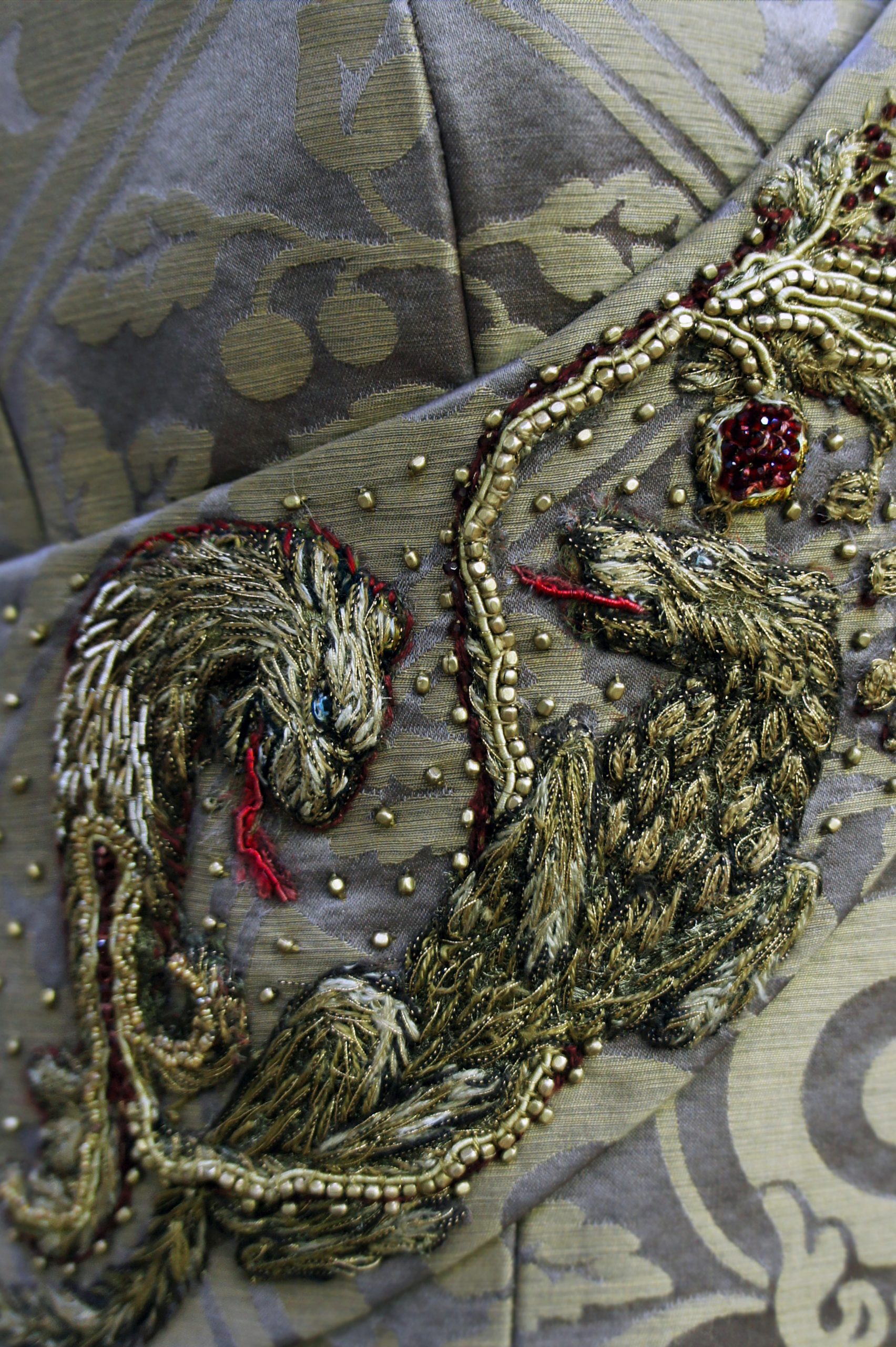 SANSA'S WEDDING DRESS EMBROIDERY (close up) by MICHELE CARRAGHER